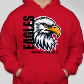 #3 Red w/ Eagle BLACK font Youth L-XL, Adult XS-XL item