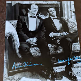 Signed Photo of Dr. Bashir and Garak from their Spy Episode item