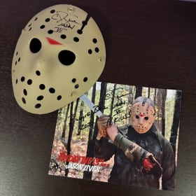 Friday the 13th - Jason Autographed Mask + Poster item