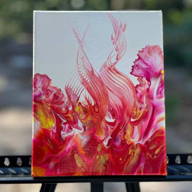 Hand Painted Pink Artwork item