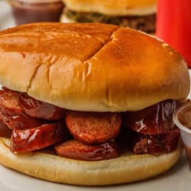 Jalapeno Pork Sausage Sandwich with Chips item