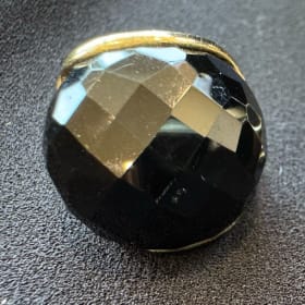 Black Edged Orb Ring - small size item