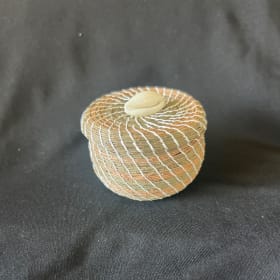 Handcrafted Ironwood Basket and Earrings item