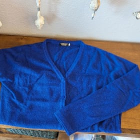 Royal Blue Cashmere Cardigan item