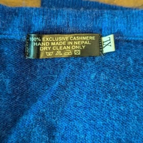 Royal Blue Cashmere Cardigan item