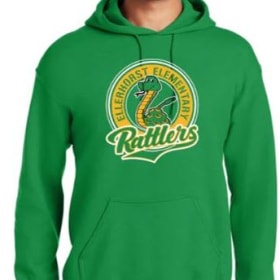 Adult Unisex Hoodie - Rattler Circle - Irish Green - S item