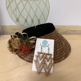 42. Woven Visor + Leinohea Earrings item