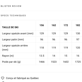 Ensemble de ski , fixation et peau d'ascension - 172 item