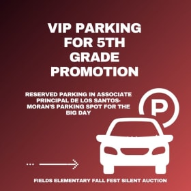 5th Grade Promotion VIP Parking - AP De Los Santos item