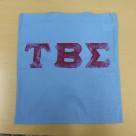 Blue Totebag with Red Letters item