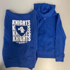 2024  BLUE ZIP UP HOODIE MEDIUM item
