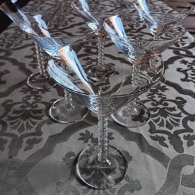 155. Set of 6 Monticello Martini Glasses item