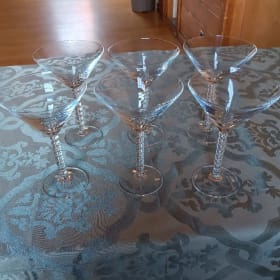 155. Set of 6 Monticello Martini Glasses item