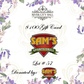 Lot 57 - Sam's Sports Grill $100 Gift Card item