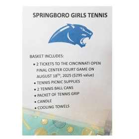 Cincinnati Open Basket Donated by Girls Tennis item