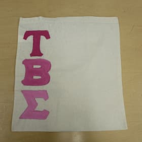 Totebag w/ Vertical Pink Letters item