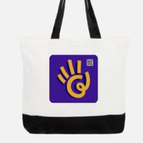 Large Cotton Tote Bag - Yellow item