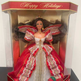 Happy Holidays Barbie 1997 Brunette Special Edition item