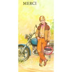Carte de souhait vintage "Merci d'être une amie" (071) item