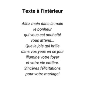 Carte de souhait vintage "Heureux mariage" (068) item