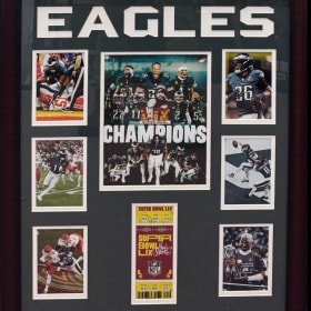 Philadelphia Eagles Super Bowl Champions Framed Display item