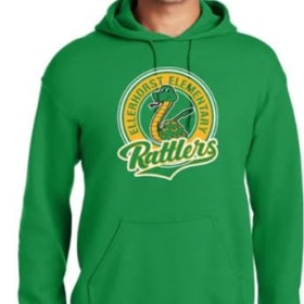 Adult Unisex Hoodie - Rattler Circle - Irish Green - 3XL item