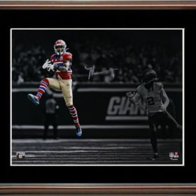 Malik Nabers (New York Giants) Autographed Framed Display item