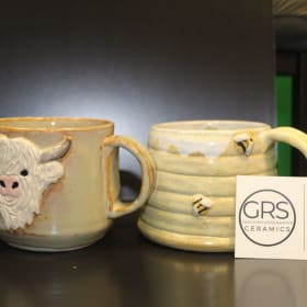 2 Handmaid Ceramic Mugs item