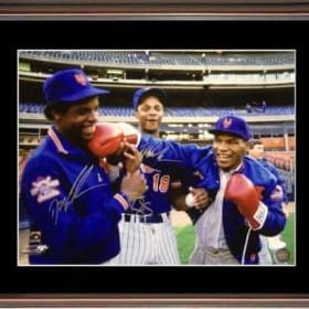 Dwight Gooden, Darryl Strawberry, & Mike Tyson Autographed F item