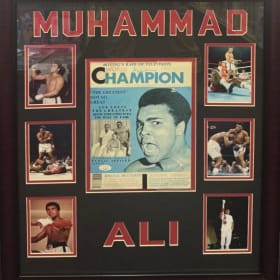 Muhammad Ali Autographed Framed Display item