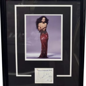 Diana Ross Autographed Framed Album item
