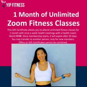 1-month of Zoom Fitness Classes with Stacy Yip item
