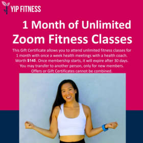 1-month of Zoom Fitness Classes with Stacy Yip item