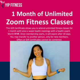 1-month of Zoom Fitness Classes with Stacy Yip item