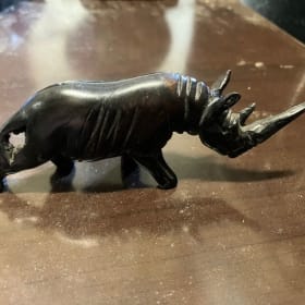 Carved Rhino Figure item