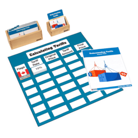 Alison's Montessori Calculating Tariffs Chart - Complete Set item