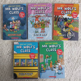 Signed by Author -- Set of Mr. Wolf's Class graphic novels item