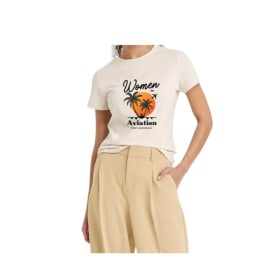 WAI FLL Cream Crew Neck T-Shirt item