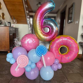 Large Custom Birthday Balloon Stack item