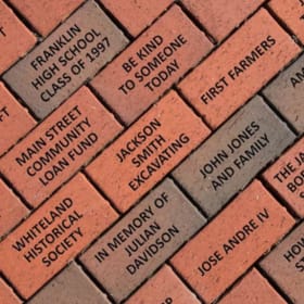 Engraved Main Street Brick item