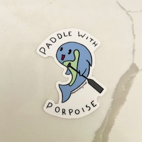 Sticker - Paddle with Porpoise item