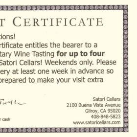 Satori Wine Tasting Retreat item