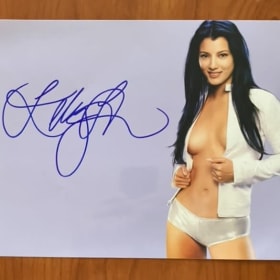 KELLY HU SIGNED PHOTO 10x8 INCHES NEW item