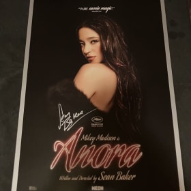 ANORA POSTER 13x19 INCH SIGNED BY SEAN BAKER item
