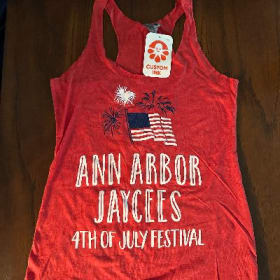 Limited-edition Ann Arbor Jaycees 4th of July Red Tank item
