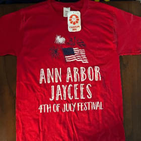 Limited-edition Ann Arbor Jaycees 4th of July Red T-Shirt item