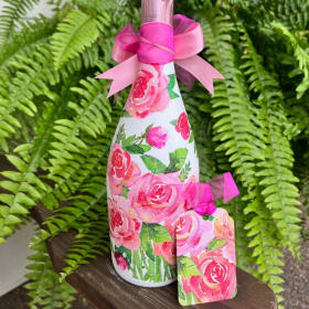 Happy Birthday - Handcrafted Rose Prosecco Gift Item item