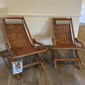 2 Eucalpytus Swing Lounge Chairs item