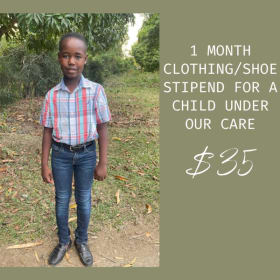 1 Month Clothing/Shoes Stipend for a Child Under Our Care item