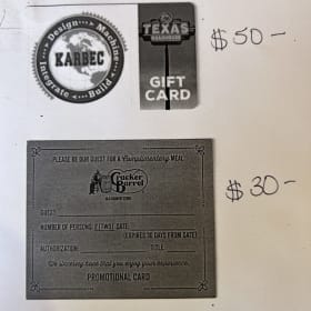 Gift card bundle item
